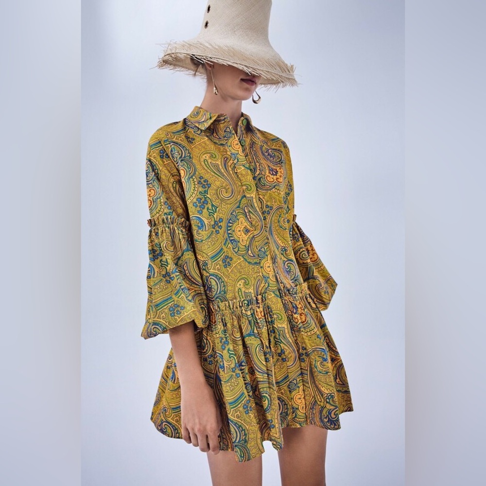 Alexis Zamata mini dress with sleeve gently worn size small